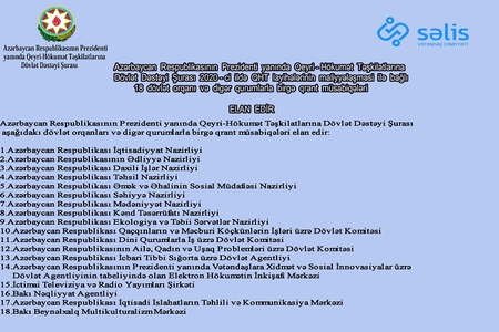 QHT Şurası 18 dövlət orqanı və digər qurumlarla birgə müsabiqə elan etdi