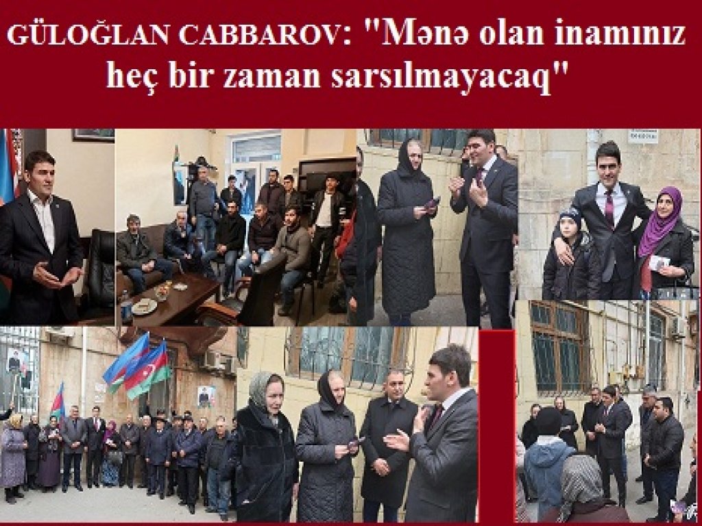 19 saylı Nərimanov Birinci Seçki Dairəsində Güloğlan Cabbarova xalq sevgisi-FOTO