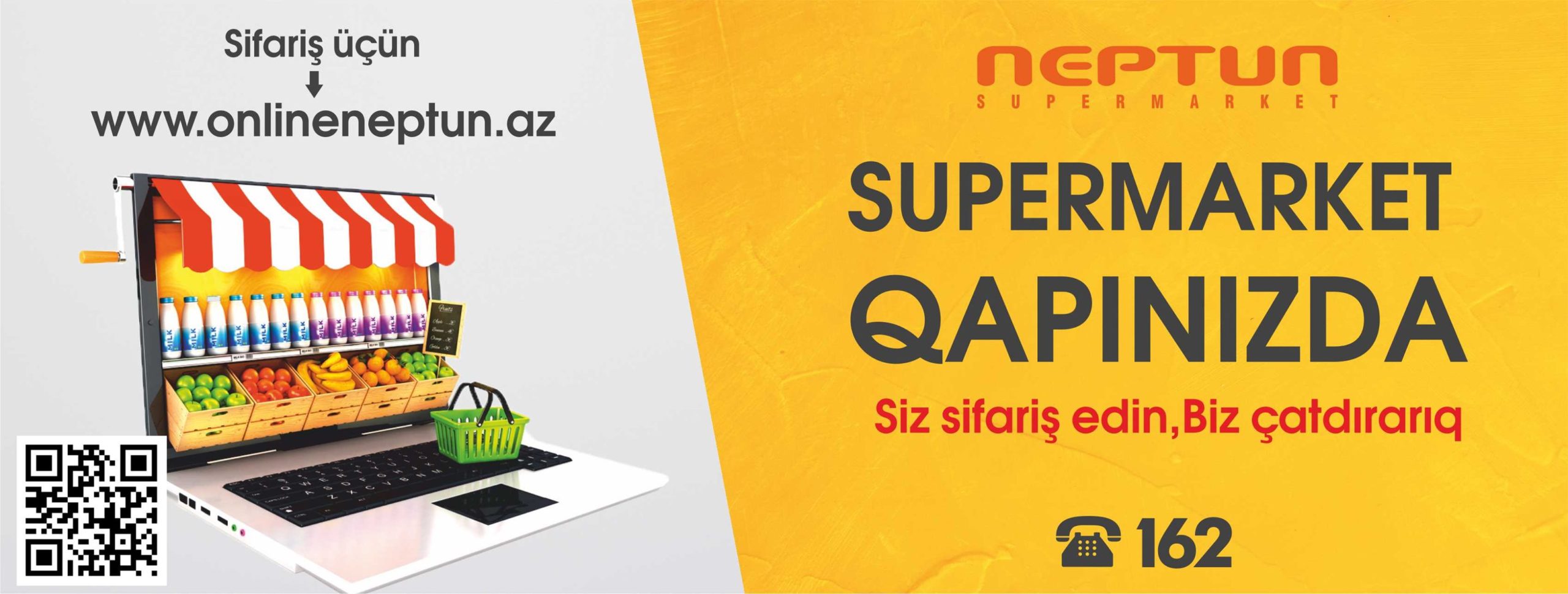 “NEPTUN” supermarketi qapınıza gətirir – ASAN SİFARİŞ, BOL ÇEŞİD, YÜKSƏK KEYFİYYƏT (VİDEOTƏLİMAT)